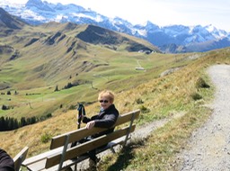a rest stop along the walk