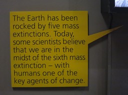 a sobering sign at the Cradle of Humankind