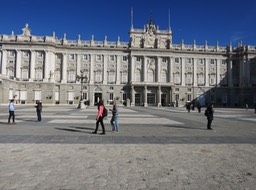 a wing of the Royal Palace from Plaza de la Armeria
