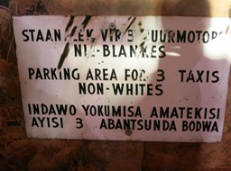 another sign in District Six Museum; Cape Town