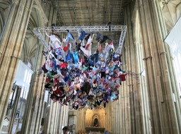 art display in Canterbury Cathedral