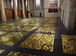 art exhibit in Oude Kerk, Amsterdam