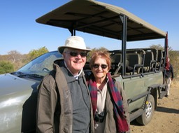 Barb and Russ and one of our drive vehicles