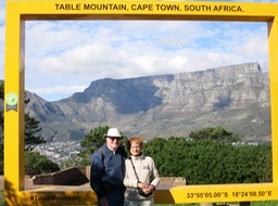 Barb and Russ w/Table mountain in view