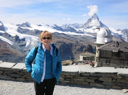 Barb at the Gornergrat; 10200 ft!