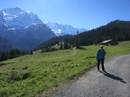 Barb stops to admire the scenary