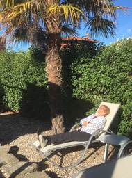 Barb while Russ hiked the first part of the trail