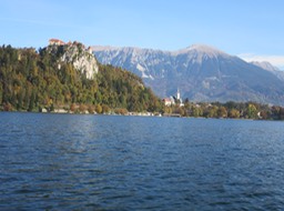 Bled Slovenia, castle above the lake