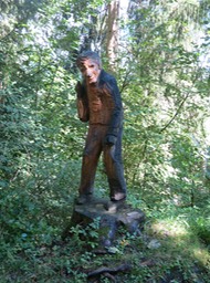 carving from fallen tree