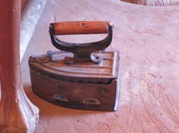 charcoal heated iron