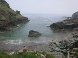cove below Tintagel Castle