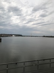 crossing the Mississippi at Burlington, Iowa