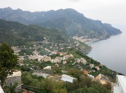 down the coastline from Ravello