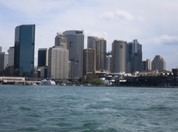 downtown Sydney from the Harbor