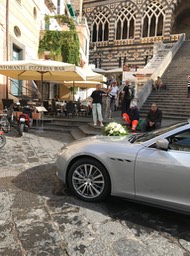 driver waiting for wedding party