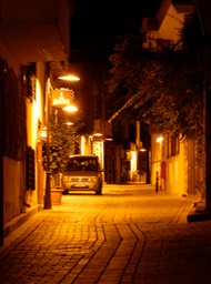 DSCN0598.JPG Antalya street quiet at night