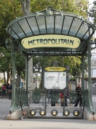 classic Paris Metro entrance