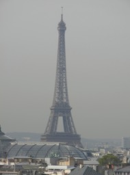 Eiffel Tower from Galeries Lafayette Dept. store roof