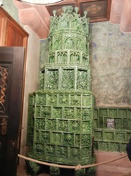ceramic stove in the Ch�teau