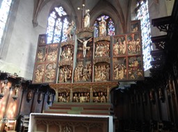 Front of St. Croix Church, Kaysersberg