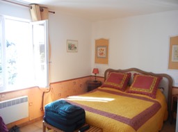 our room at Les Passiflores, hamlet of Huguets