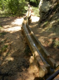 remnants of Roman aqueduct in Le Colorado Provencal Park