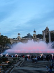 Magic Fountains near Placa d'Espanya