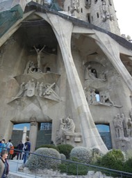 A lot of carving above the entrances