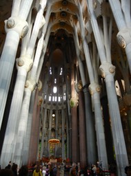 interior of Sagrada Familia