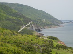 the road along the Cabot Trail