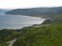 scenic coastline on the Cabot Trail