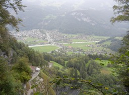 Meiringen from Reichenbach Falls