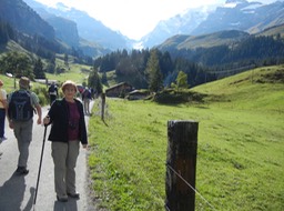 on our way to the cheesmaker in Griesalp