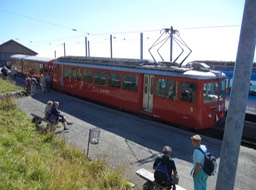 cog train to get to Mt. Rigi (5897 ft)