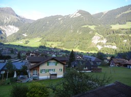 looking over Lungern from our window