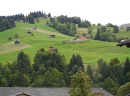 nice scenary at Habkern where the alphorn shop is