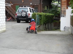 Swiss kids have trouble driving too!