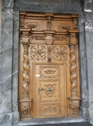 interesting church door