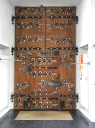 same door; inside