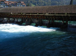 bridge/dam in Thun, Switzerland