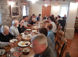 lunch at a winery enroute