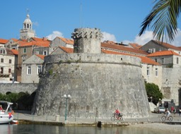 part of city wall in Korcula
