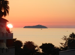 sunset over the Adriatic from Dubrovnik
