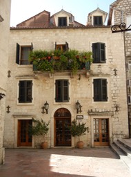 cute hotel facade in Kotor