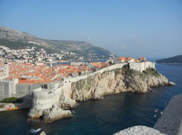 Dubrovnik old city viewed from Fort of St. Lawrence