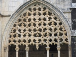 elaborate carving in cloister