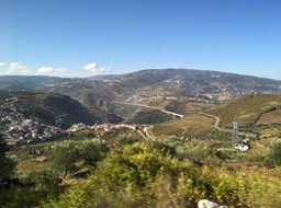 enroute to Douro wine area