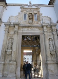 entrance gate to Coimbra University