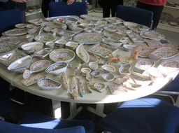 finished products, ceramics factory