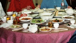 food on table